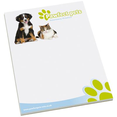 Image of Promotional branded notepad A4