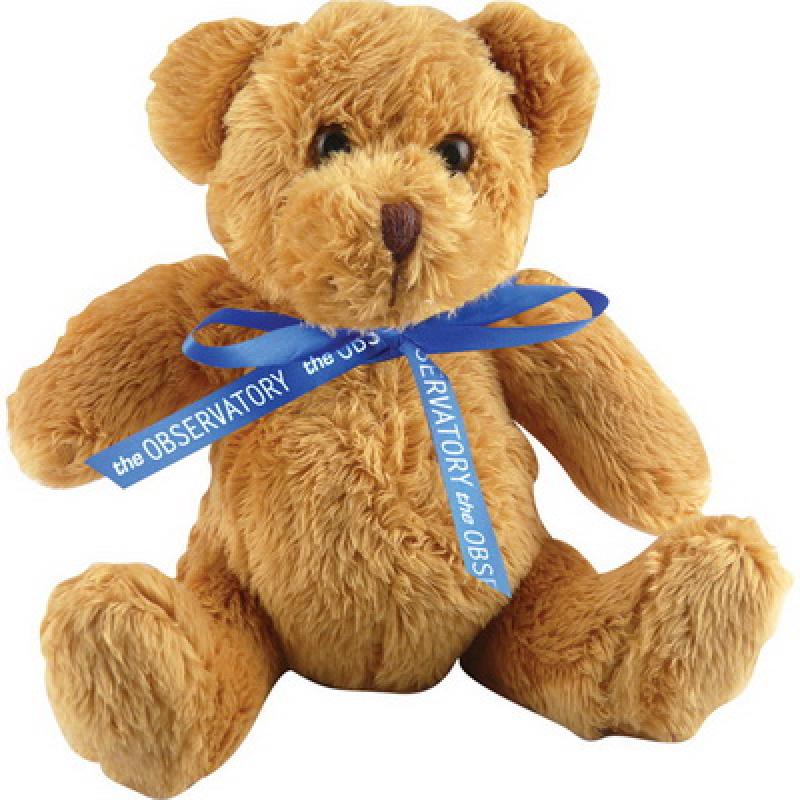 Image of Promotional Teddy Bear with printed Neck Bow