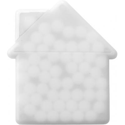 Image of Promotional house shaped mint card.