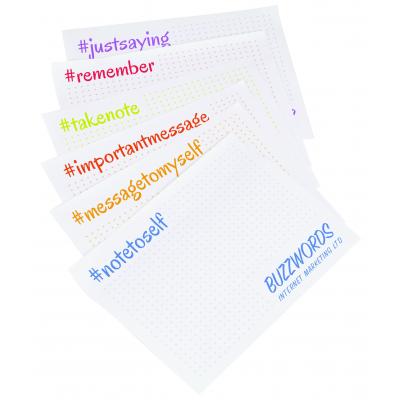 Image of Promotional Sticky Notes with changing print