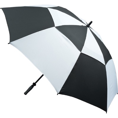 Image of Vented Golf Umbrella - Black and White