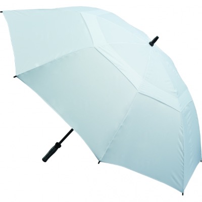 Image of Branded Vented Golf Umbrella - White