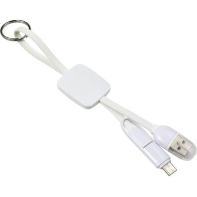 Image of USB-C charging cable with key ring