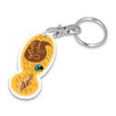 Image of Recycled NEW £ Trolley Stick Oval Keyring